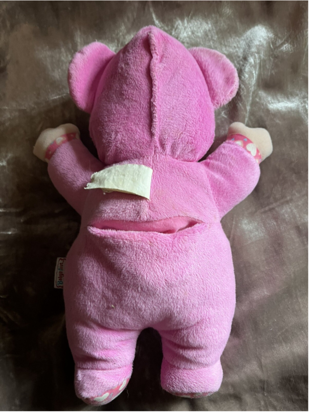 Baby's First Pink Plush Soft Body Baby Doll Goldberger Heart Teddy Bear Ears - Picture 4 of 16